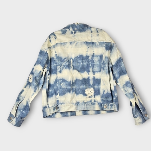 Levi's Made & Crafted Trucker Jean Jacket Blue Tie Dye Womens Size XL NEW $298 - Picture 12 of 16